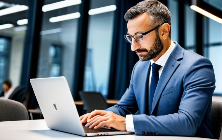 A professional Italian business coach, in a modest business suit, is seated at a sleek modern office desk, actively engaged in a one-on-one coaching session with a coachee, also dressed in appropriate professional attire. The background features blurred modern office architecture with subtle digital interfaces on a laptop screen, symbolizing digital transformation and current market trends. The atmosphere is collaborative, focused, and forward-looking, emphasizing professional development and strategic planning. Both subjects exhibit perfect anatomy, correct proportions, and natural poses, with well-formed hands and proper finger count. High-quality professional photography, soft lighting, and sharp focus ensure a professional and inviting image, safe for work, appropriate content, fully clothed, professional, family-friendly.