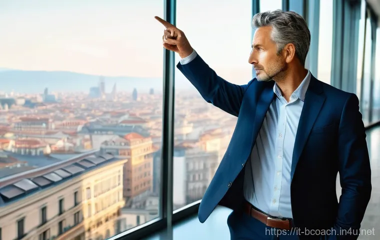 비즈니스 코칭 연습 케이스 - **A visionary Italian entrepreneur and their coach strategizing for the future:**
    "A confident I...