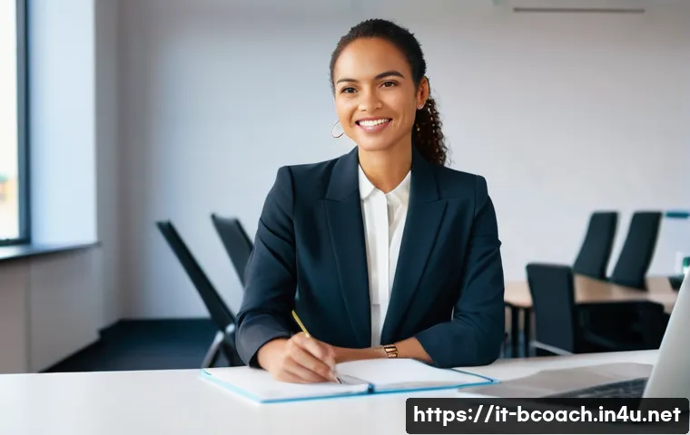 비즈니스 코칭 네트워킹 팁 - **Prompt 1: Empowered Professional Guided by a Coach**
    A confident, diverse professional, appear...