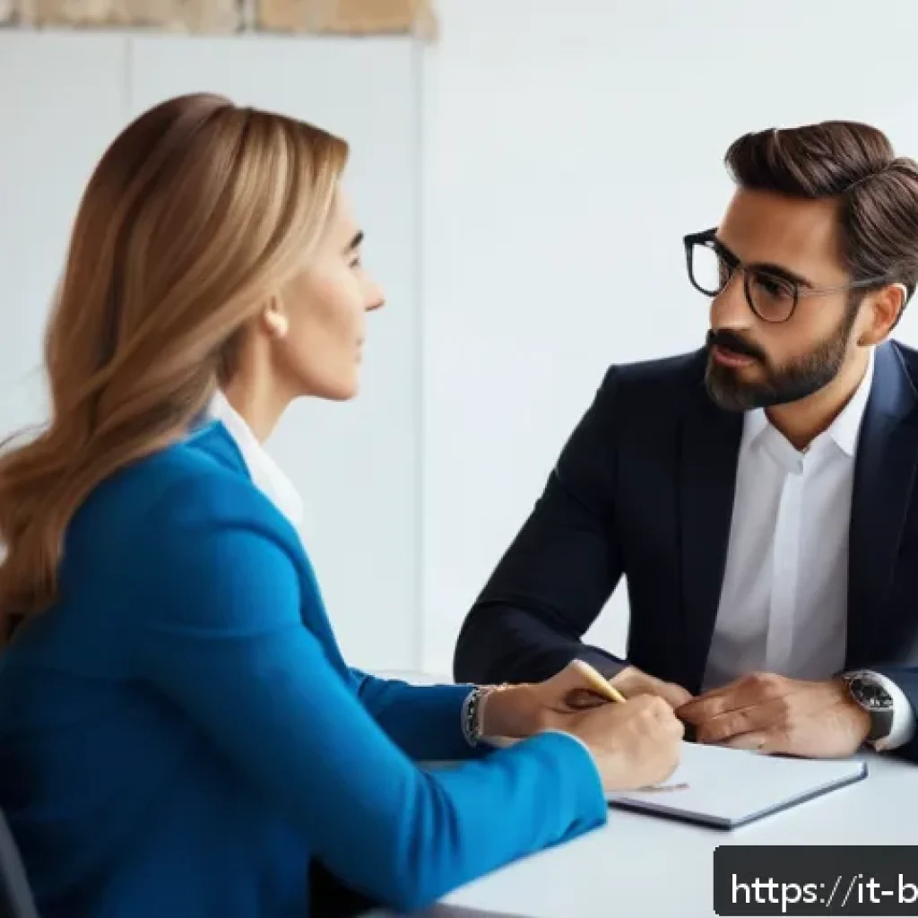 비즈니스 코칭과 리더십 훈련 비교 - A professional business coaching session taking place in a modern office setting in Italy, featuring...