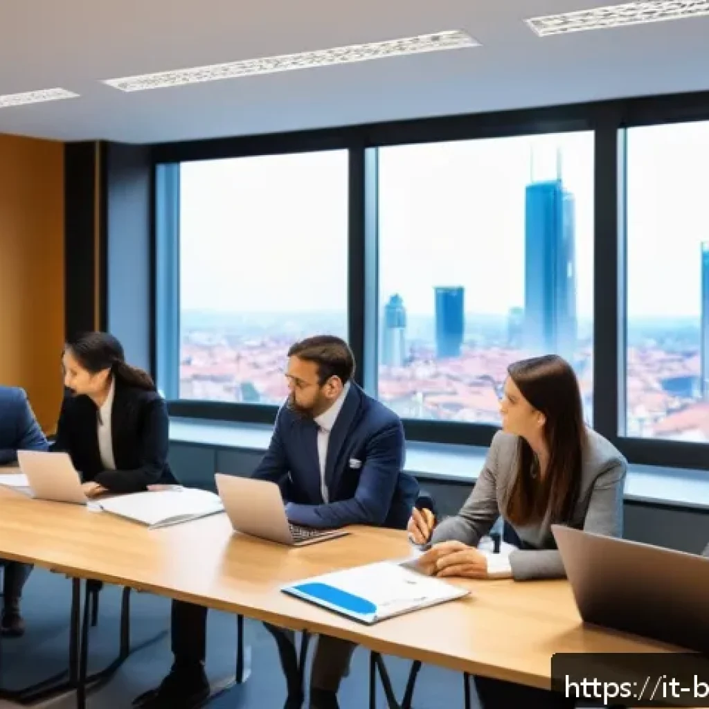 비즈니스 코칭 자격증 해외 인증 - A professional business coaching certification classroom scene in Italy, featuring a diverse group o...
